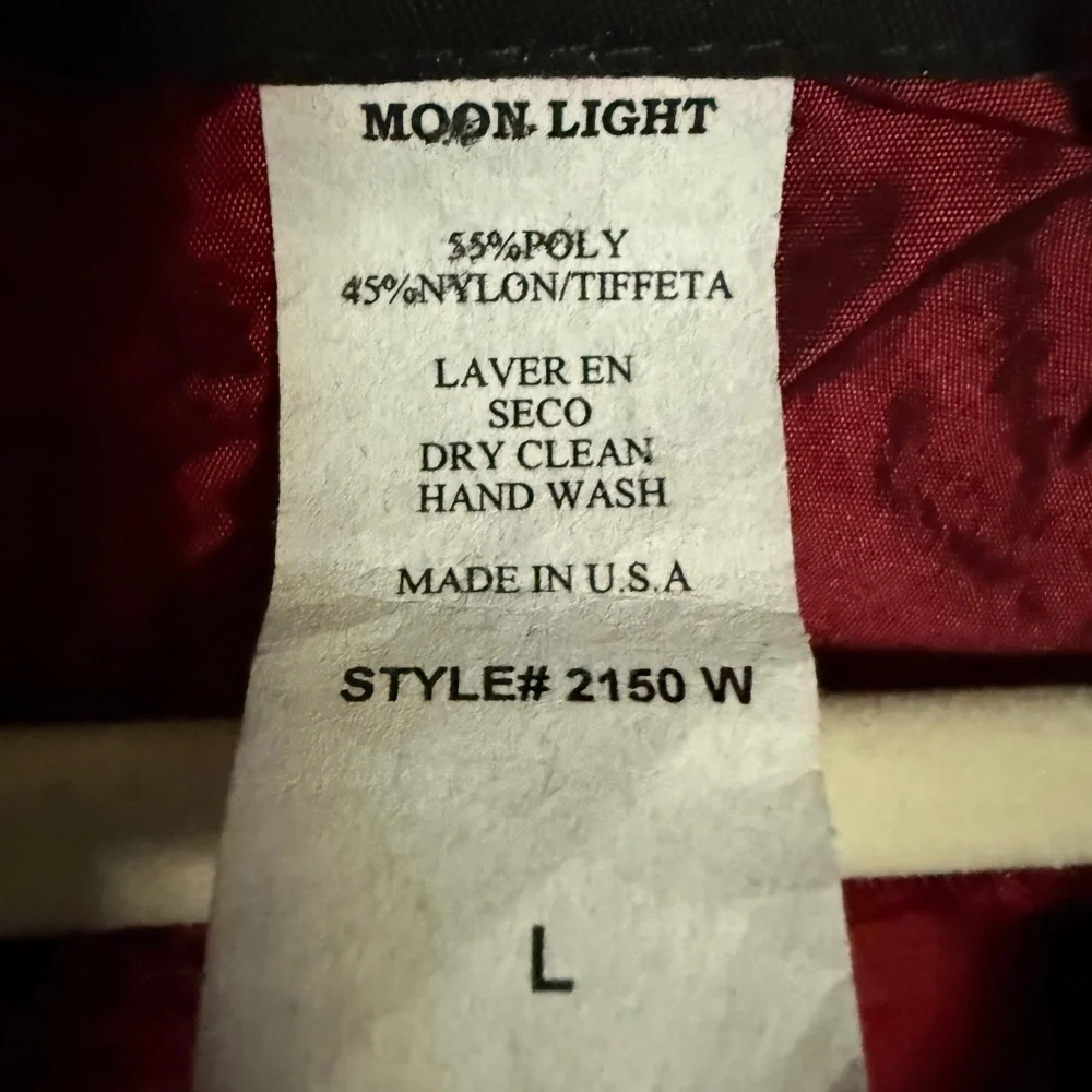 Vintage Connie's Moonlight‎ Burgundy Taffeta Jacket Size Large Lagenlook Evening - Picture 12 of 13